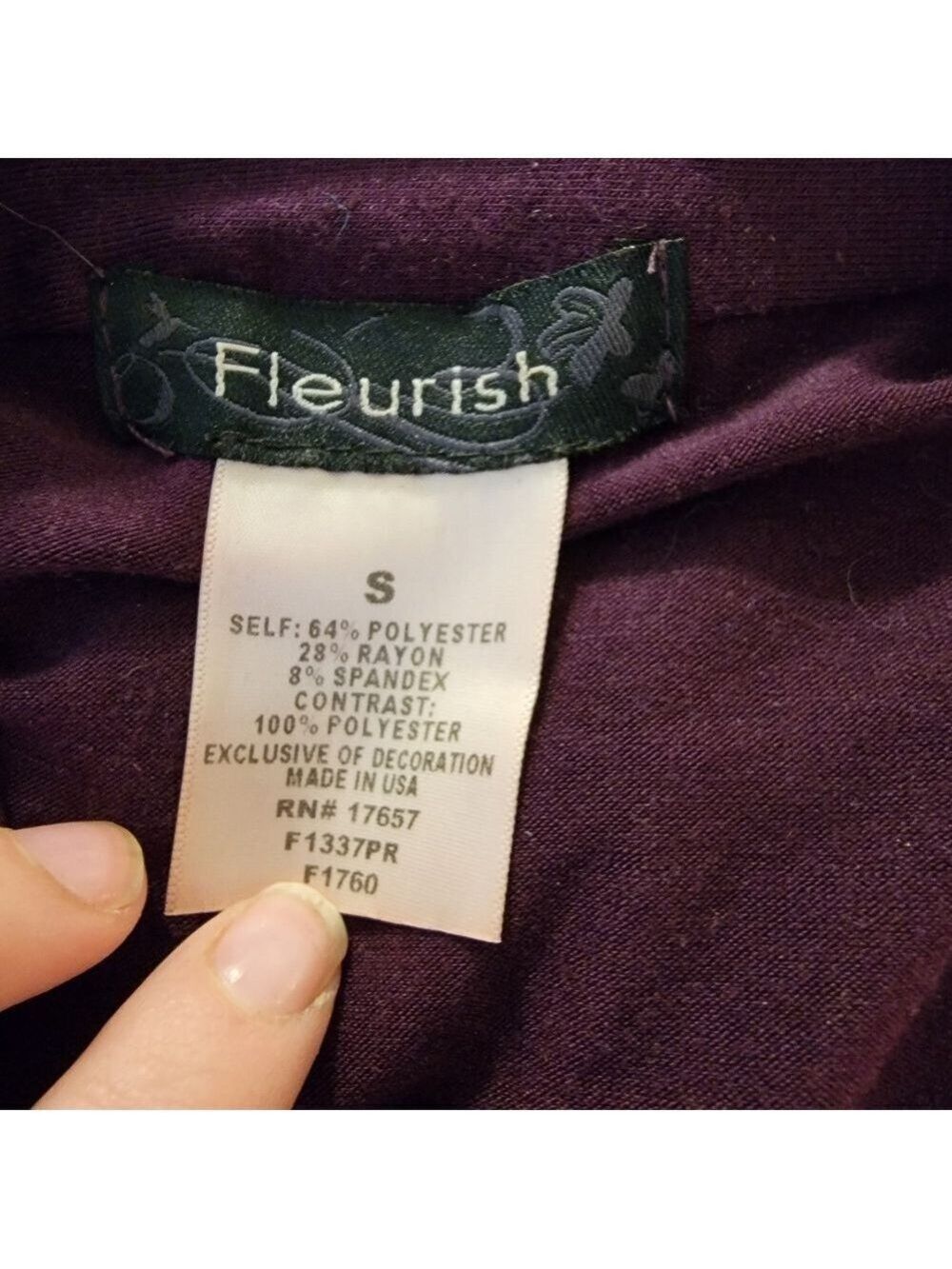 Purple Ruffle Top - Picture 2 of 3